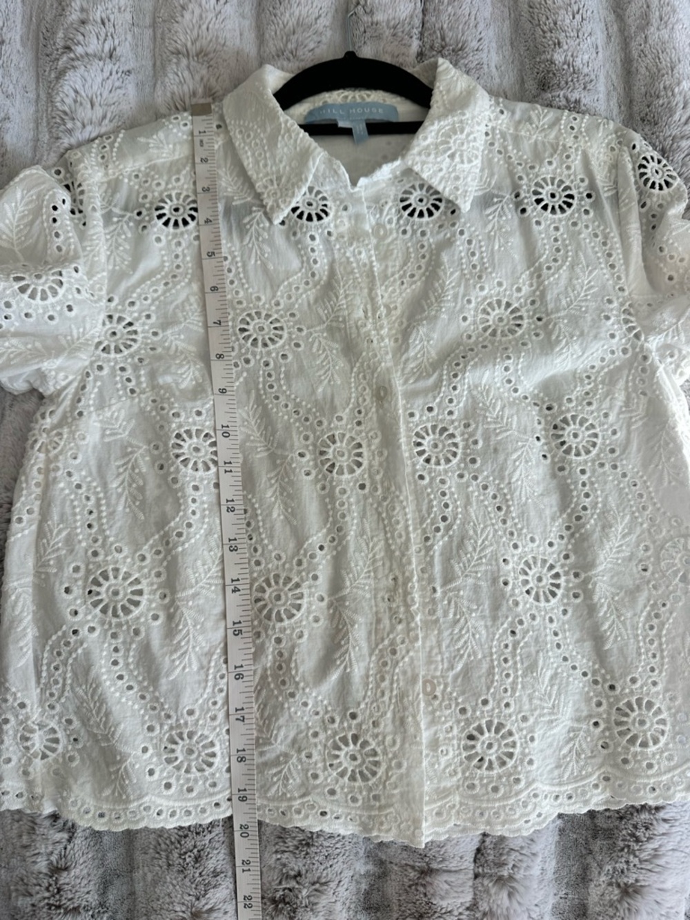 Hill House The Celia Top - White Trellis Broderie - Picture 10 of 12